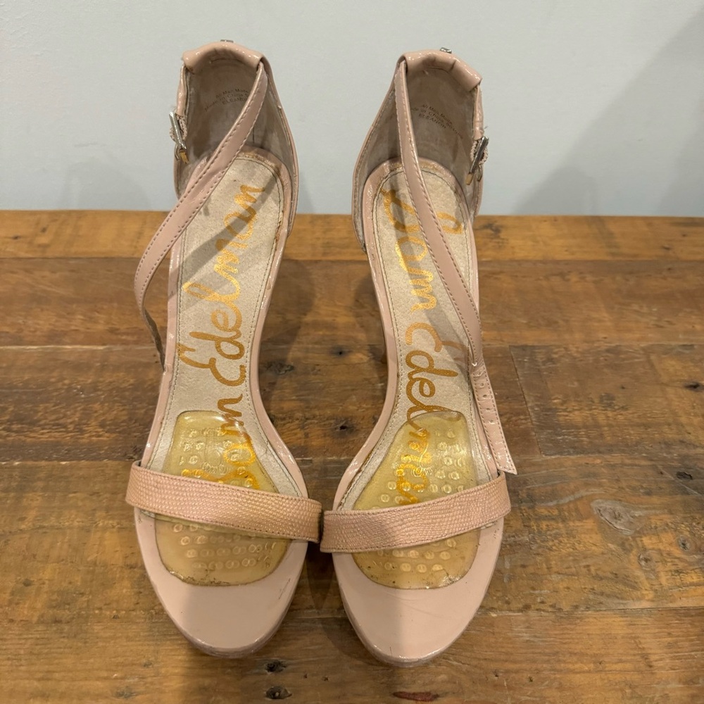Sam Edleman Nude Strap Heels - Picture 2 of 6